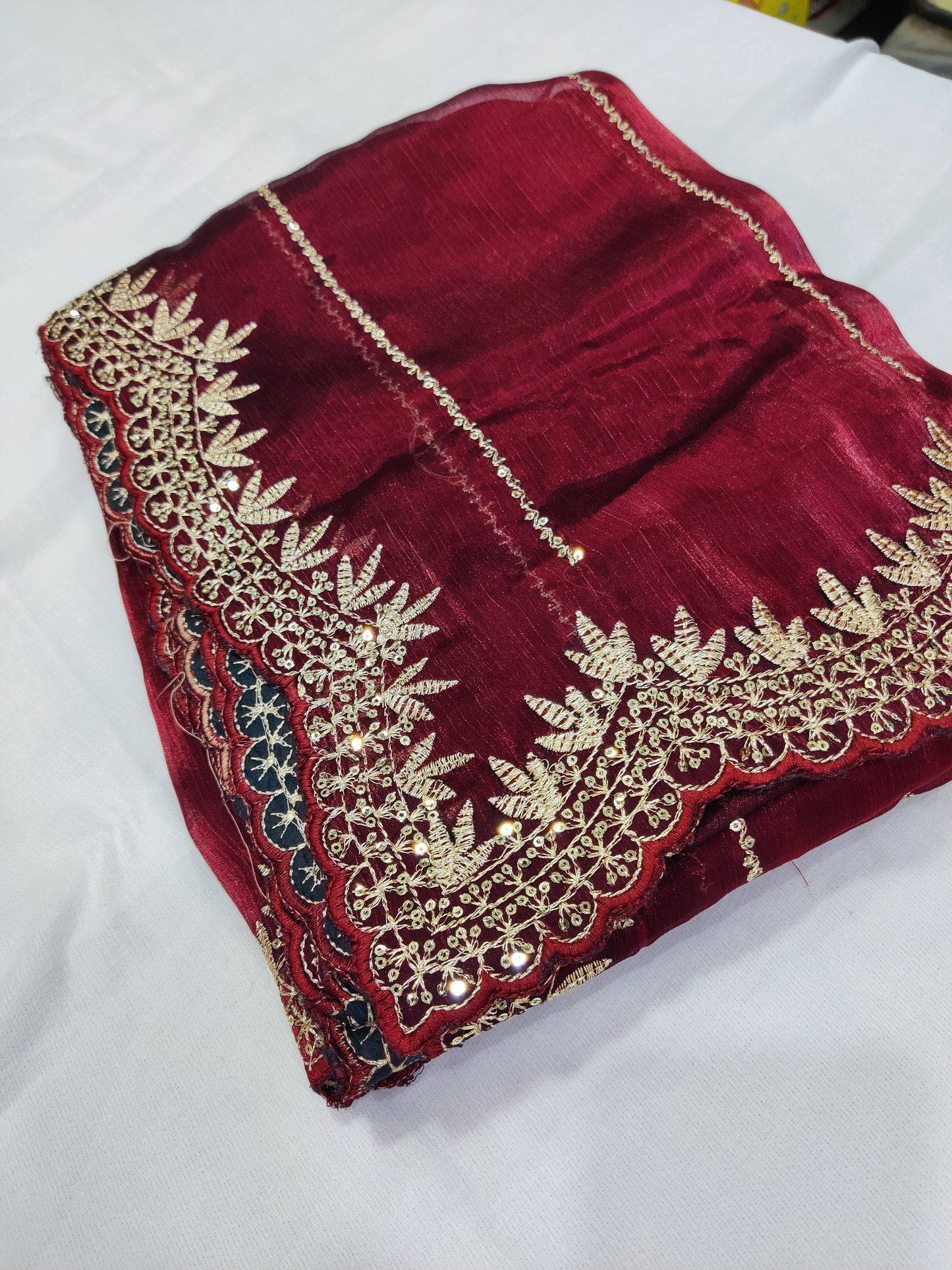 Bitiyaa Golden Embroidered Saree