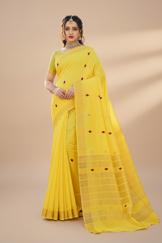 Yellow Saree - Modern Studio