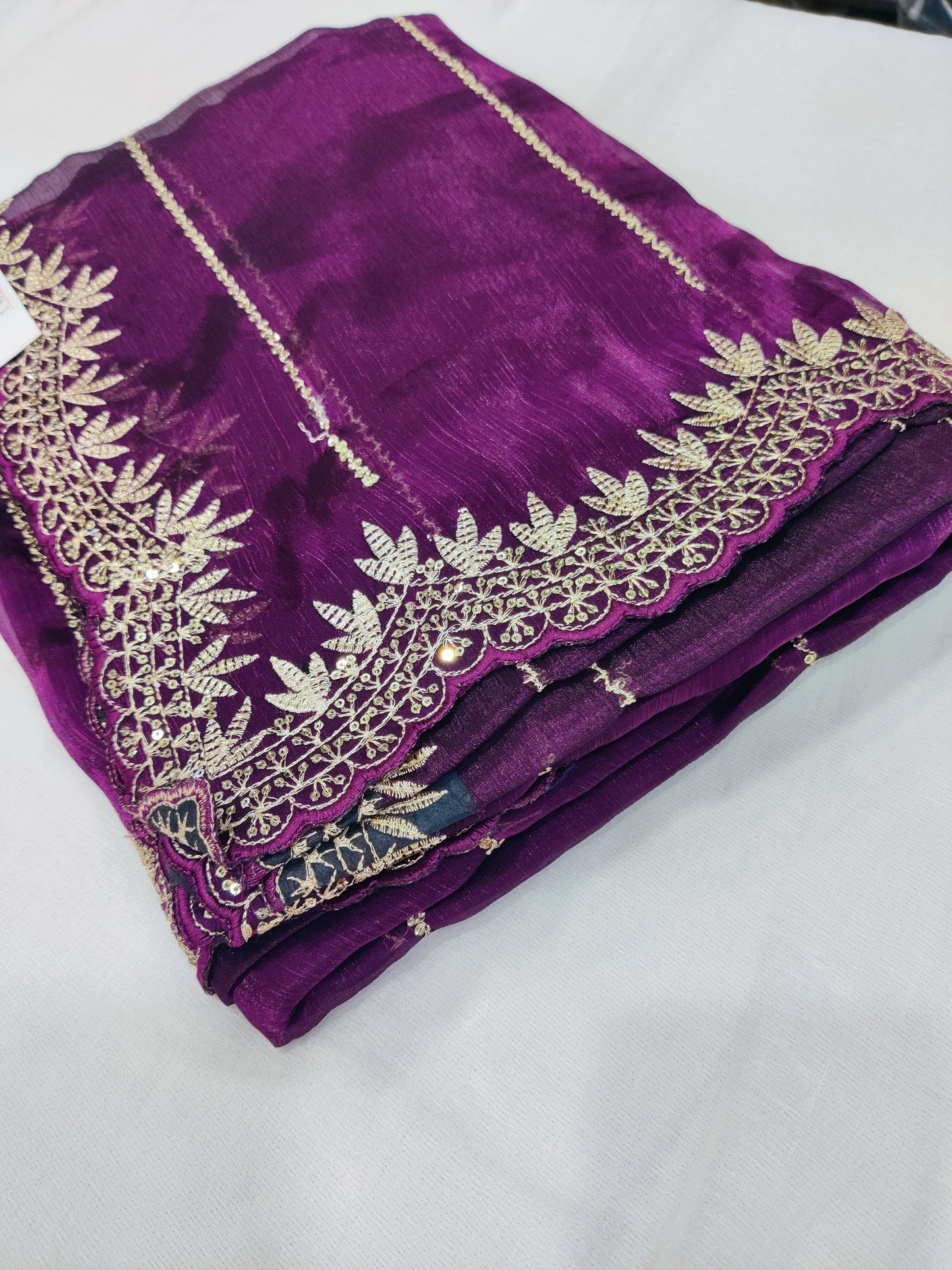 Bitiyaa Golden Embroidered Saree