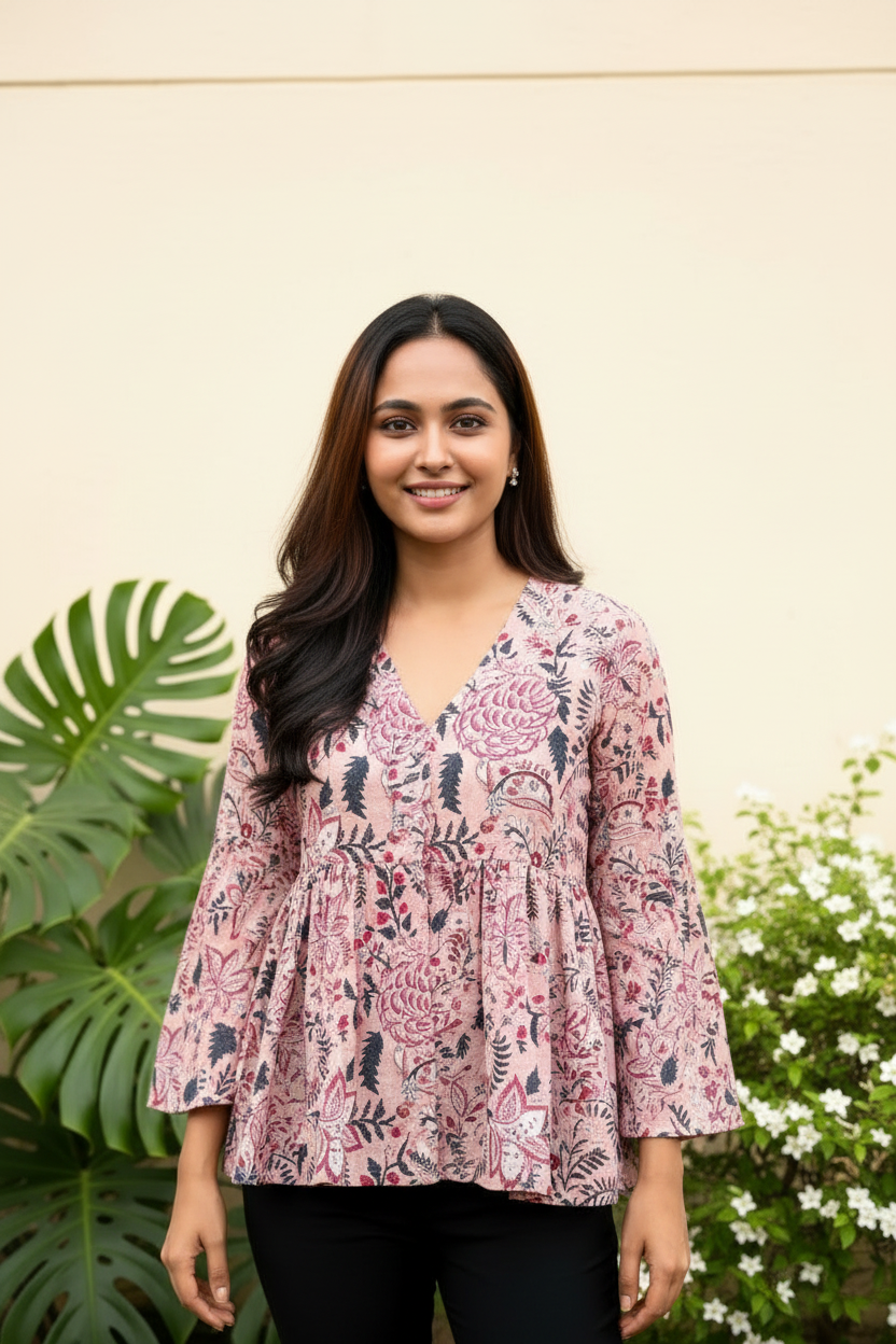 Bright Mauve Pose 1