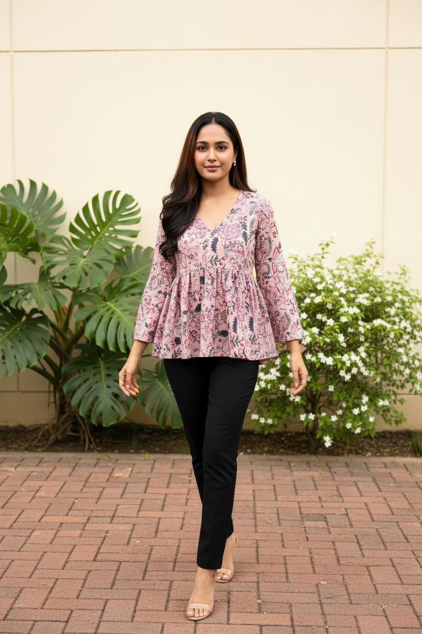 Bright Mauve Pose 4
