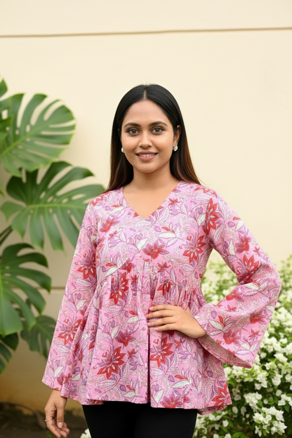 Pink Floral Pose 2