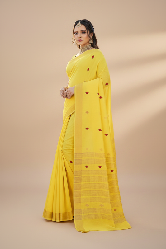 Yellow saree
